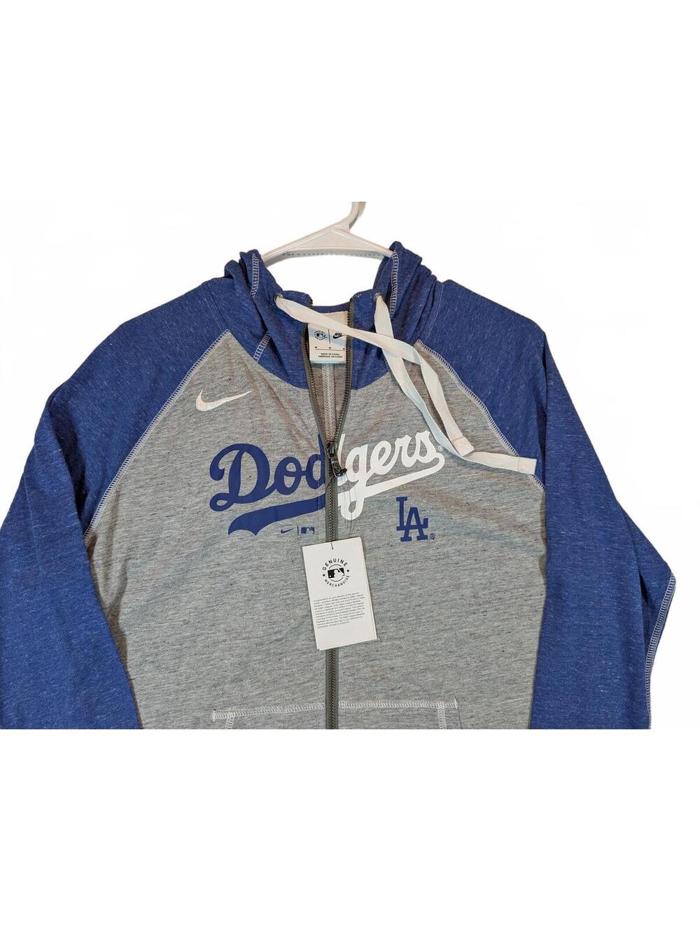 Nike Los Angeles Dodgers MLB Full Zip Hoodie Sweatshirt Jacket Womens Medium - Picture 2 of 8